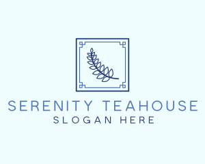 Greek Leaf Restaurant Food logo design