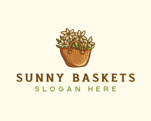 Gardening Flower Basket  logo design