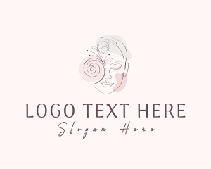 Aesthetics - Face Beauty Feminine logo design