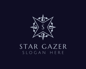 Luxury Star Compass logo design