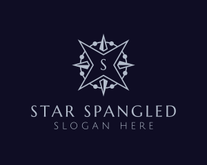 Luxury Star Compass logo design