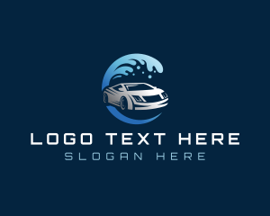 Shiny - Automotive Splash Cleaning logo design