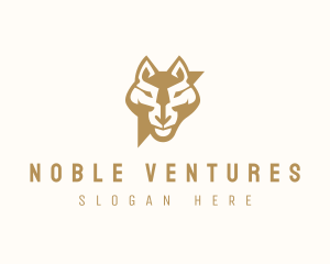 Modern Wolf Head logo design