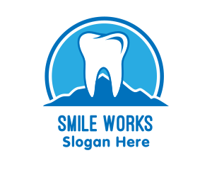 Teeth - Mountain Tooth Dentist logo design