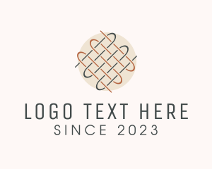 Knitter - Woven Textile Thread Apparel logo design