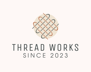 Woven Textile Thread Apparel logo design