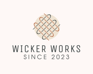 Wicker - Woven Textile Thread Apparel logo design