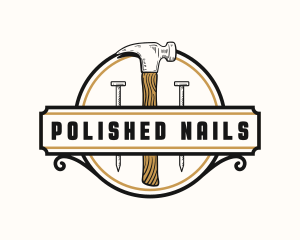 Nail - Hammer Nail Handyman logo design