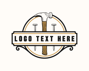 Woodwork - Hammer Nail Handyman logo design