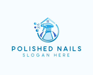 Spray Cleaning Bubbles logo design