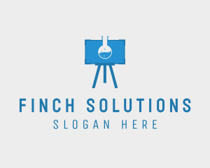 Science Flask Experiment logo design