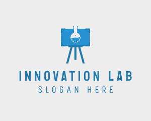 Experiment - Science Flask Experiment logo design