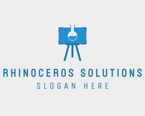 Science Flask Experiment logo design