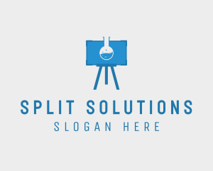 Science Flask Experiment logo design