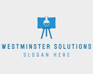 Science Flask Experiment logo design