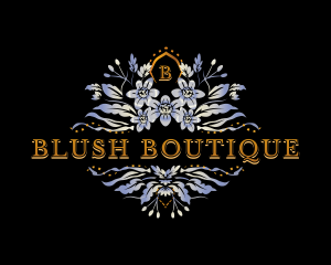 Floral Ornamental Boutique logo design