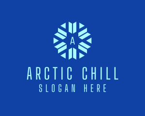 Frost - Winter Snowflake Ski logo design