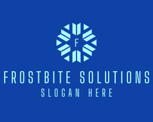 Freeze - Winter Snowflake Ski logo design