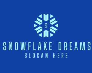 Winter - Winter Snowflake Ski logo design