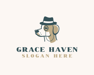 Breeder - Detective Dog Hat logo design