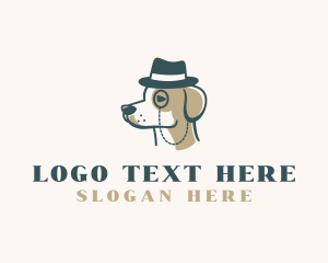 Hat - Detective Dog Hat logo design