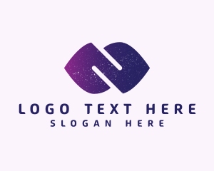 Loop - Cosmic Infinity Letter N logo design