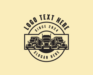 Delivery - Freight Transportation Vehicle logo design