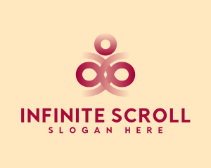 Abstract Yoga Circle logo design