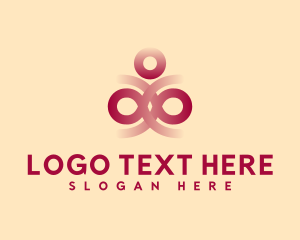 Abstract Yoga Circle Logo