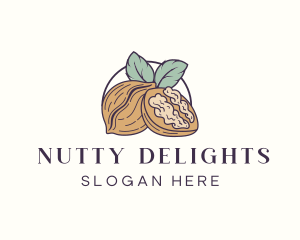 Peanut - Organic Seed Walnut logo design