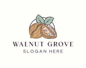 Walnut - Organic Seed Walnut logo design