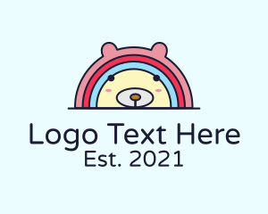 Teddy Bear - Rainbow Bear Daycare logo design