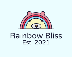 Rainbow Bear Daycare logo design