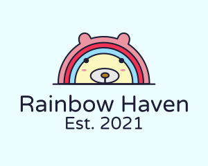 Rainbow Bear Daycare logo design