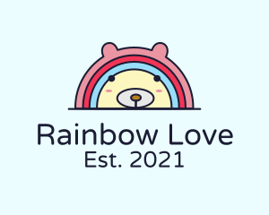 Rainbow Bear Daycare logo design