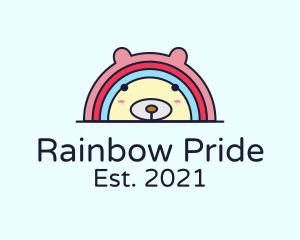 Rainbow Bear Daycare logo design