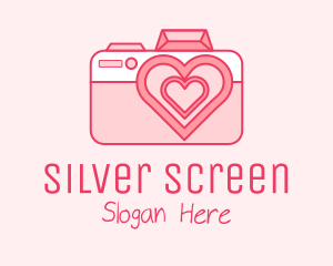 Pink Heart Camera Logo