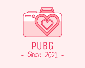 Media - Pink Heart Camera logo design