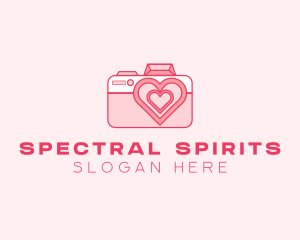 Pink Heart Camera logo design