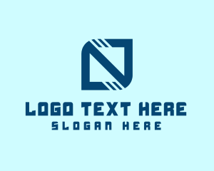 Modern - Geometric Company Letter N logo design