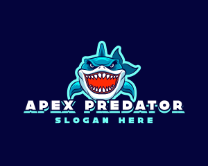 Predator - Fierce Shark Predator logo design