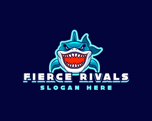 Fierce Shark Predator logo design