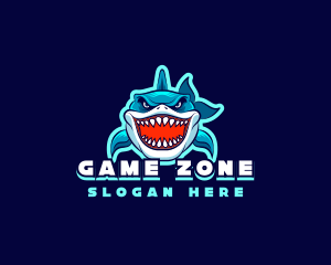 Fierce Shark Predator logo design