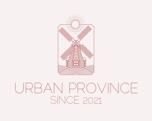 Province - Countryside Farm Windmill logo design