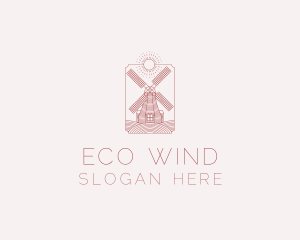 Countryside Farm Windmill  logo design