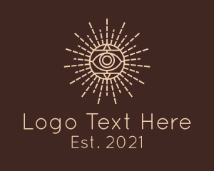 Hieroglyphic - Egyptian Mystical Eye logo design
