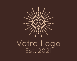 Beige - Egyptian Mystical Eye logo design