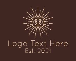 All Seeing Eye - Egyptian Mystical Eye logo design