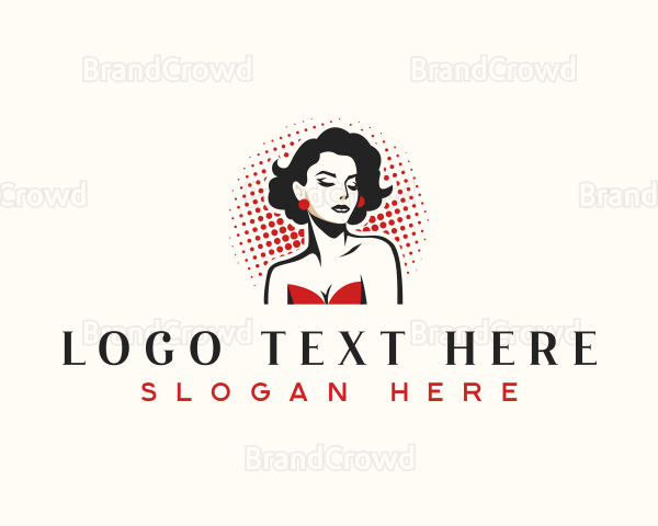 Retro Pinup Fashion Logo