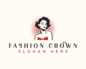 Retro Pinup Fashion logo design